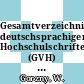 Gesamtverzeichnis deutschsprachiger Hochschulschriften (GVH) 10, 1966-1980. Hog - Js.