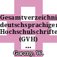 Gesamtverzeichnis deutschsprachiger Hochschulschriften (GVH) 12, 1966-1980. Kle - Krc.