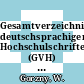Gesamtverzeichnis deutschsprachiger Hochschulschriften (GVH) 17, 1966-1980. Pf - Rid.