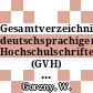 Gesamtverzeichnis deutschsprachiger Hochschulschriften (GVH) 1966 - 1980. Vol 0005: Eb - Fo.