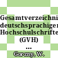 Gesamtverzeichnis deutschsprachiger Hochschulschriften (GVH) 8, 1966-1980. Ha - Hek.