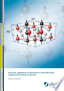 Structure, magnetism and excitations in some Mn-based magnetocaloric effect compounds [E-Book] /