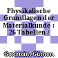 Physikalische Grundlagen der Materialkunde : 26 Tabellen /