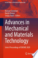 Advances in Mechanical and Materials Technology [E-Book] : Select Proceedings of EMSME 2020 /