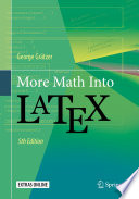 More Math Into LaTeX [E-Book] /