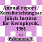 Annual report / Kernforschungsanlage Jülich Institut für Kernphysik. 1981 [E-Book] /