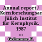 Annual report / Kernforschungsanlage Jülich Institut für Kernphysik. 1987 [E-Book] /