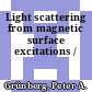 Light scattering from magnetic surface excitations /
