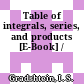 Table of integrals, series, and products [E-Book] /