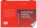 Analog Design Centering and Sizing [E-Book] /