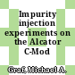 Impurity injection experiments on the Alcator C-Mod tokamak.