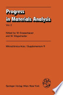 Progress in Materials Analysis [E-Book] : Vol. 2 /
