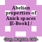 Abelian properties of Anick spaces [E-Book] /