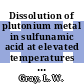Dissolution of plutonium metal in sulfunamic acid at elevated temperatures : [E-Book]