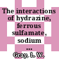 The interactions of hydrazine, ferrous sulfamate, sodium nitrire, and nitric acid in nuclear fuel processing solutions : a paper proposed for presentation at the 173rd meeting of the American Chemical Society, New Orleans, LA, March 20 - 25, 1977, and publication in the Journal of inorganic and nuclear chemistry [E-Book] /