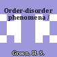 Order-disorder phenomena /