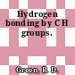 Hydrogen bonding by C H groups.