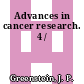 Advances in cancer research. 4 /