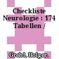 Checkliste Neurologie : 174 Tabellen /