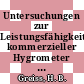 Untersuchungen zur Leistungsfähigkeit kommerzieller Hygrometer [E-Book] /