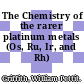 The Chemistry of the rarer platinum metals (Os, Ru, Ir, and Rh) /