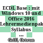 ECDL Base : mit Windows 10 und Office 2016 Lehrermedienpaket Syllabus 1 und 5 [E-Book] /