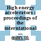 High energy accelerators : proceedings of the interntational conference 5, Frascati, 09.09.65-16.09.65.