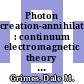 Photon creation-annihilation : continuum electromagnetic theory [E-Book] /