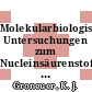 Molekularbiologische Untersuchungen zum Nucleinsäurenstoffwechsel im Hühnerembryo und seine Beeinflussung durch "DDT" [E-Book] /