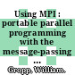 Using MPI : portable parallel programming with the message-passing interface [E-Book] /