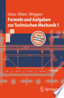 Formeln und Aufgaben zur Technischen Mechanik 1 [E-Book] : Statik /
