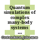 Quantum simulations of complex many-body systems : from theory to algorithms : winter school, 25 February - 1 March 2002, Rolduc Conference Centre, Kerkrade, The Netherlands : poster presentations /