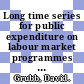 Long time series for public expenditure on labour market programmes [E-Book] /