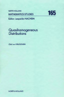 Quasihomogeneous distributions [E-Book] /