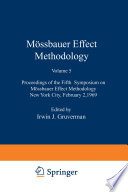 Mössbauer Effect Methodology [E-Book] : Proceedings of the Fifth Symposium on Mössbauer Effect Methodology New York City, February 2, 1969 /