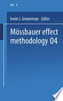 Mössbauer Effect Methodology [E-Book] : Volume 4 Proceedings of the Fourth Symposium on Mössbauer Effect Methodology Chicago, Illinois, January 28, 1968 /
