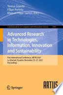Advanced Research in Technologies, Information, Innovation and Sustainability [E-Book] : First International Conference, ARTIIS 2021, La Libertad, Ecuador, November 25-27, 2021, Proceedings /