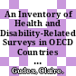 An Inventory of Health and Disability-Related Surveys in OECD Countries [E-Book] /