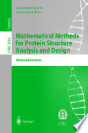 Mathematical methods for protein structure analysis and design : CIMS summer school Martina Franca, Italy 9-15, 2000 : advanced lectures /
