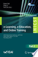e-Learning, e-Education, and Online Training [E-Book] : 9th EAI International Conference, eLEOT 2023, Yantai, China, August 17-18, 2023, Proceedings, Part II /