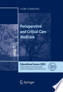 Perioperative and Critical Care Medicine [E-Book] : Educational Issues 2005 /