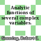 Analytic functions of several complex variables.