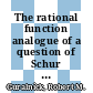 The rational function analogue of a question of Schur and exceptionality of permutation representations [E-Book] /