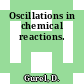 Oscillations in chemical reactions.