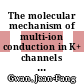 The molecular mechanism of multi-ion conduction in K+ channels [E-Book] /