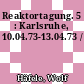 Reaktortagung. 5 : Karlsruhe, 10.04.73-13.04.73 /