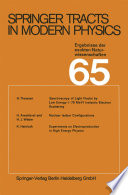 Springer Tracts in Modern Physics, Volume 65 [E-Book] /