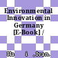 Environmental Innovation in Germany [E-Book] /
