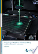 Untersuchung und Optimierung der Serienverschaltung von Silizium-Dünnschicht-Solarmodulen /