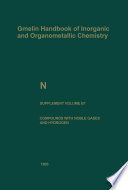 N Nitrogen [E-Book] : Compounds with Nobel Gases and Hydrogen /